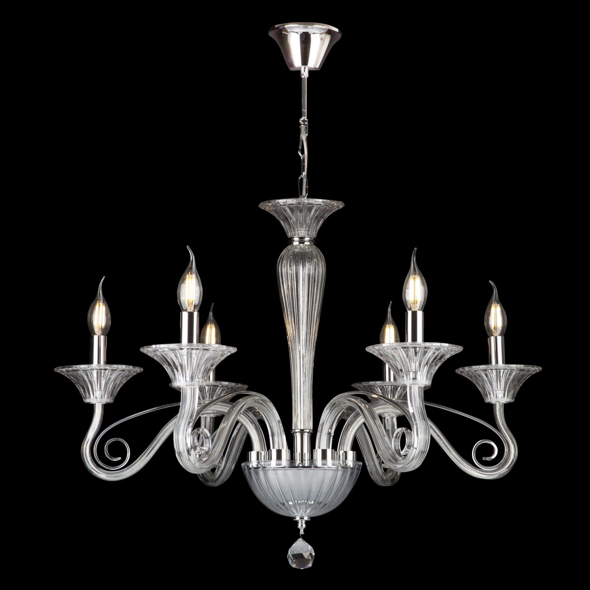 Maytoni Neoclassic Acqua Прозрачный Люстра E14 40W DIA010PL-06TR — миниатюра 2