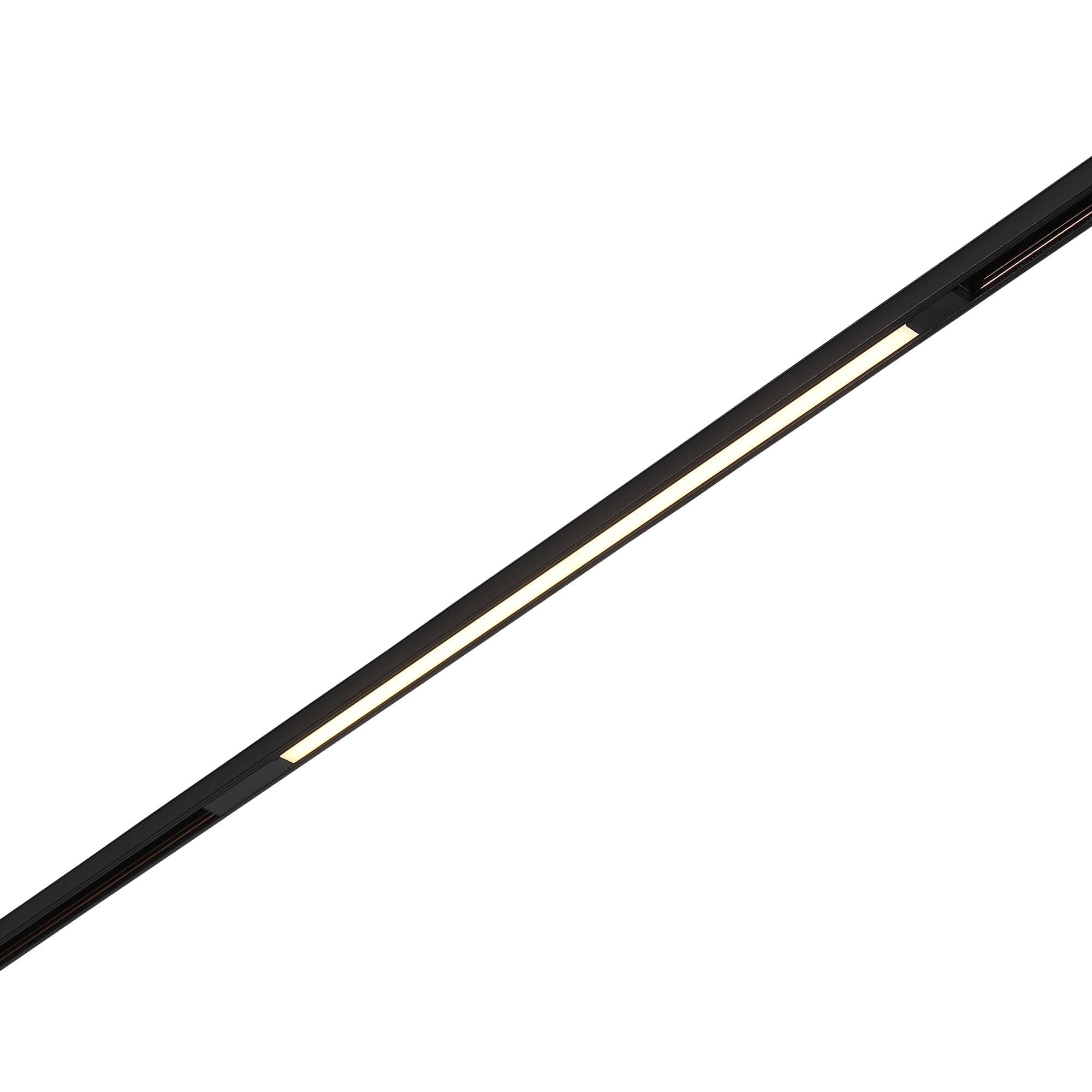 ST LUCE ST1360.436.20 Магнитный трековый светильник Черный LED 1*20W 3000K 1300Lm Ra>90 120 IP20 L606xW22xH4