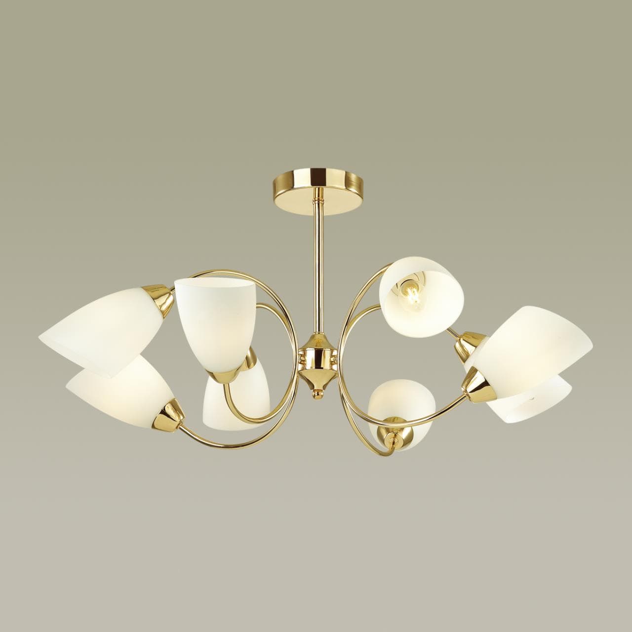 Lumion 4532/8C COMFI LN21 049 золотой, белый Люстра потолочная E14 8*40W 220V DARLENE — миниатюра 4