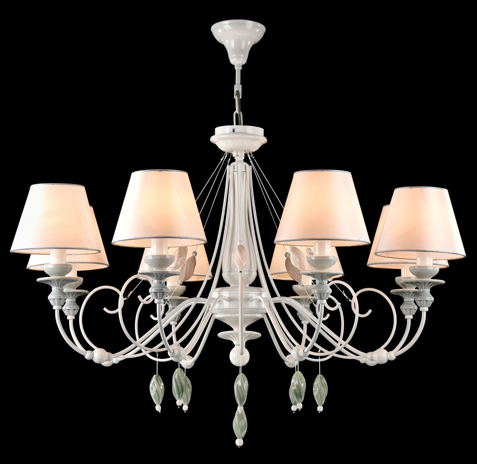 Maytoni Elegant Adelia Жемчужный белый Люстра 8xE14 40W ARM540-08-W — миниатюра 2