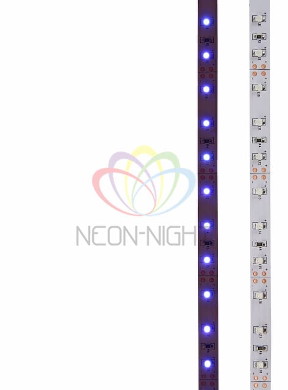 LAMPER LED лента открытая, 8 мм, IP23, SMD 2835, 60 LED/m, 12 V, цвет свечения синий 141-333 — миниатюра 2
