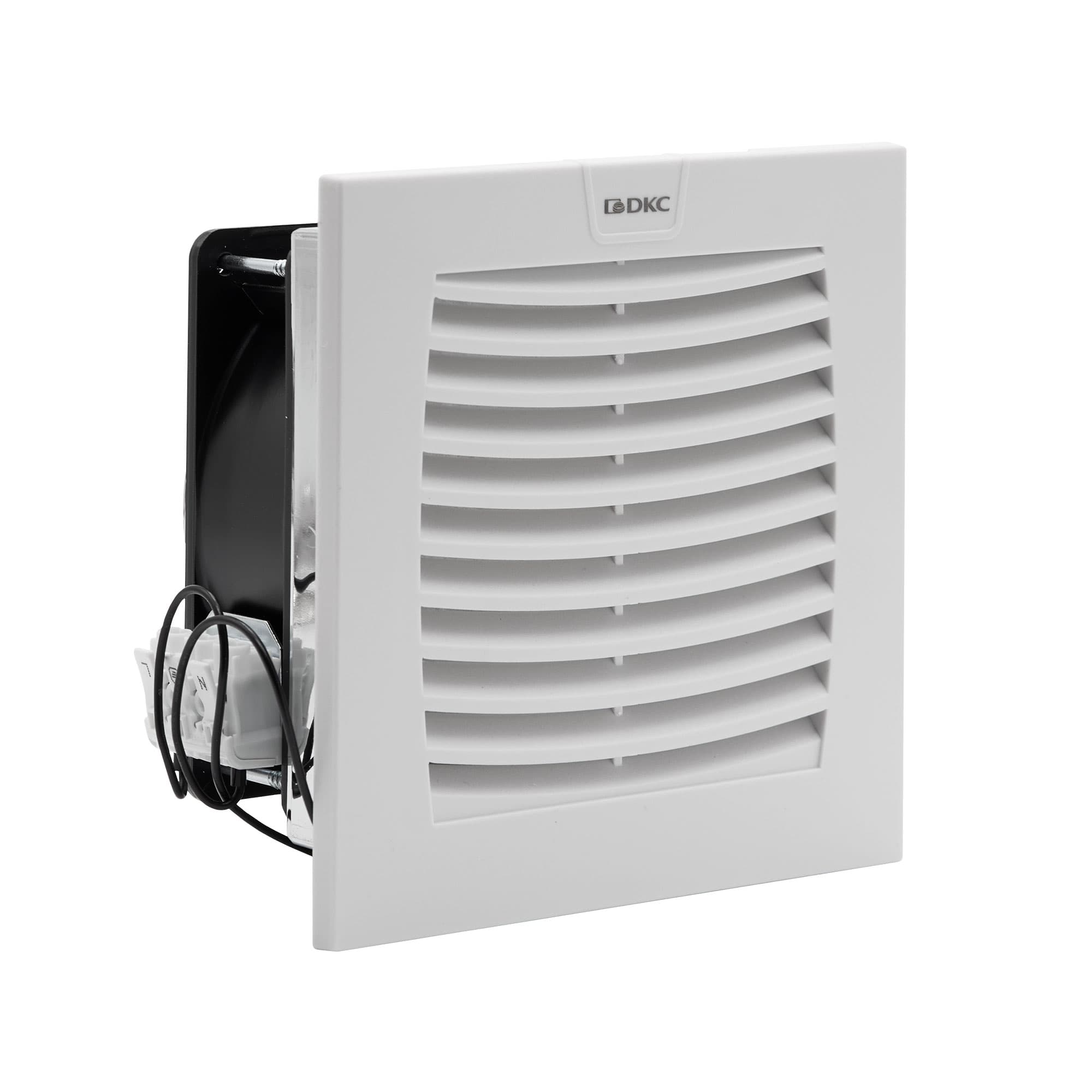 DKC Вентилятор с фильтром ЭМС 100 м3/ч, 115В AC, 152х152 мм, IP54 — миниатюра 1