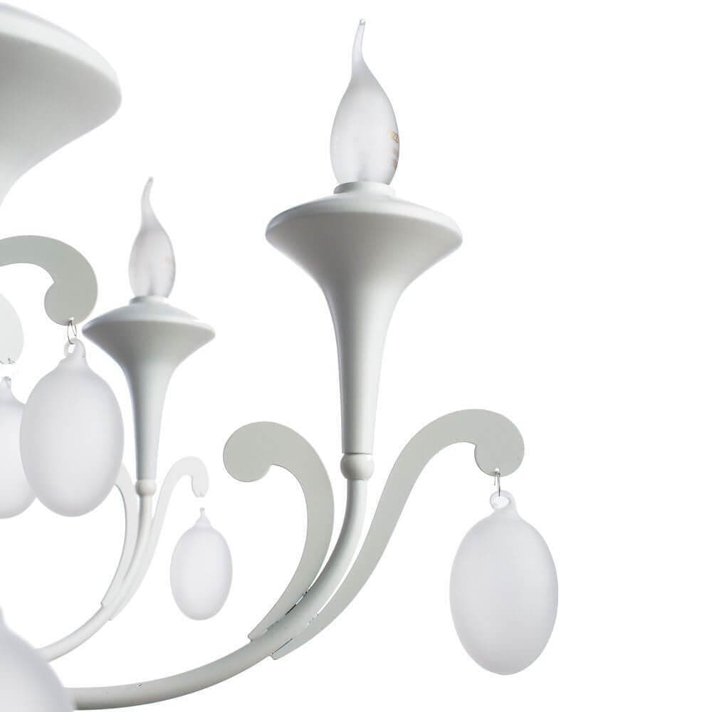 Arte Lamp Montmartre Белая Люстра 40W E14 A3239LM-6WH — миниатюра 5