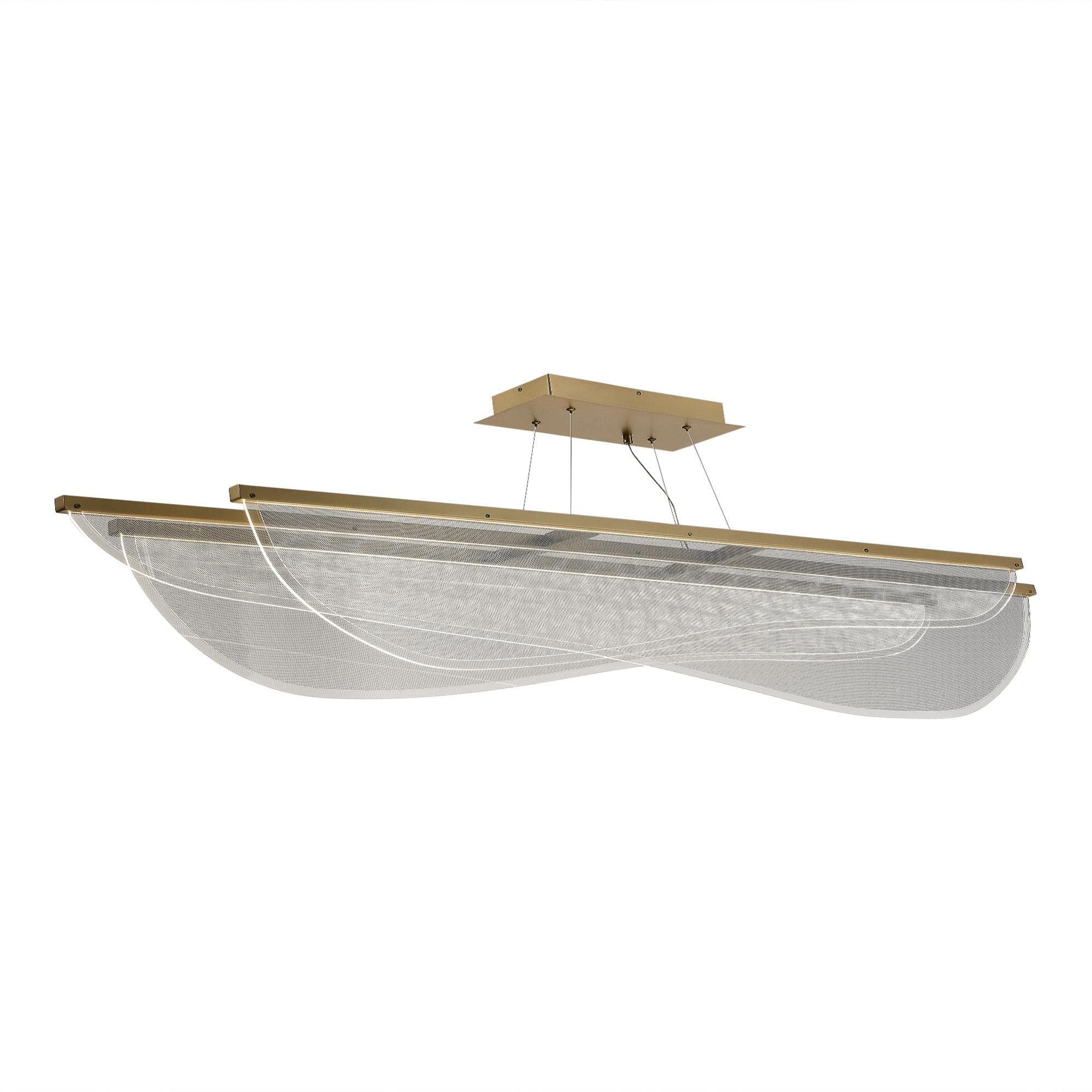 ST LUCE SL6509.223.01 Светильник подвесной Золотистый/Прозрачный LED 1*60W 4000K