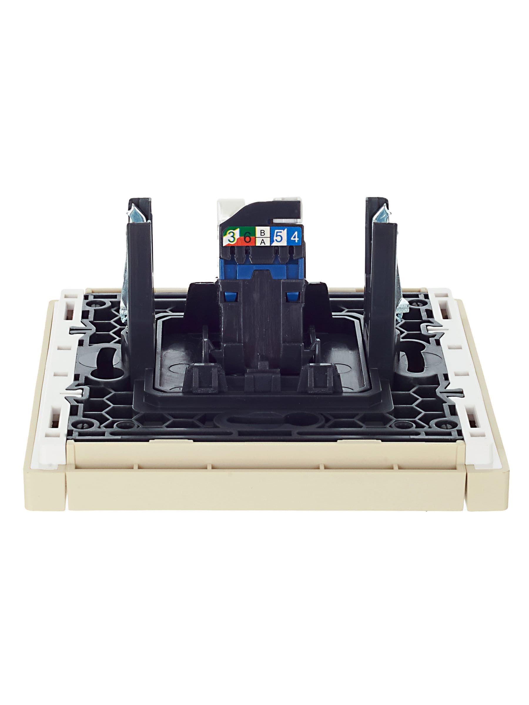 IEK FORTE&PIANO Ваниль Розетка комп. RJ45 кат.6 FP431 — миниатюра 5
