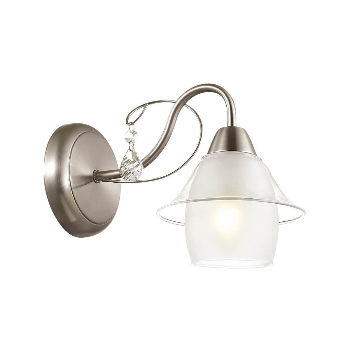 Lumion 3685/1W COMFI LN18 097 матовый никель/стекло Бра E14 40W 220V BRITTANY — миниатюра 1