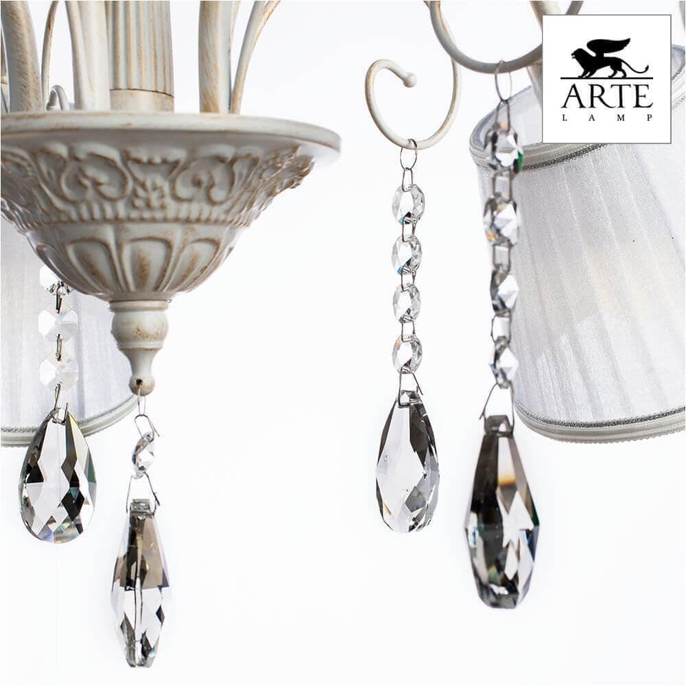 Arte Lamp Alexia Белая Люстра 40W E14 A9515PL-5WG — миниатюра 5