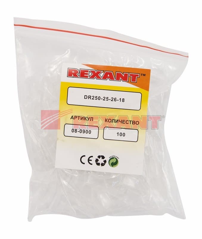 ИЗОЛЯТОР для плоской клеммы (L - 26мм) Rexant 08-0900 — миниатюра 2