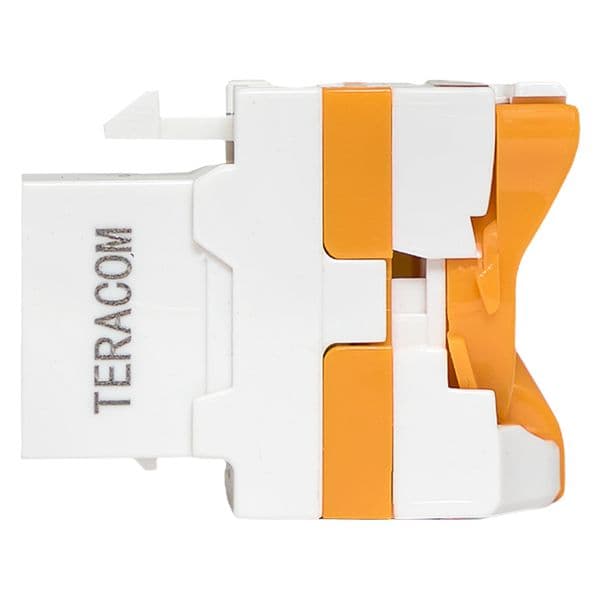 EKF Модуль Keystone TERACOM CS Cat.6A неэкранированный 110 IDC 180 градусов самозажимной (Toolless) оранжевый — миниатюра 12