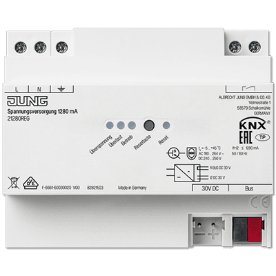 JUNG KNX блок питания, 1280mA 21280REG