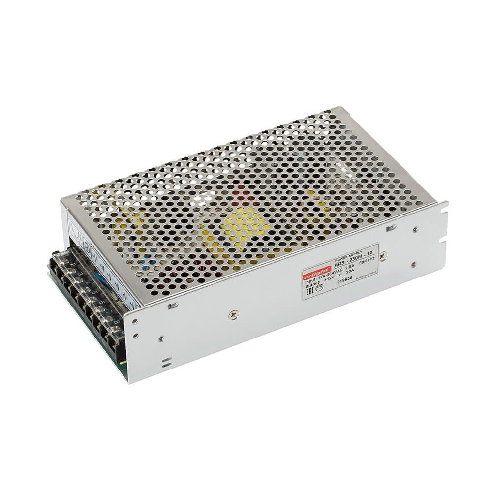 Arlight Блок питания HTS-250M-12 (12V, 20A, 240W) (IP20 Сетка, 3 года) 020819