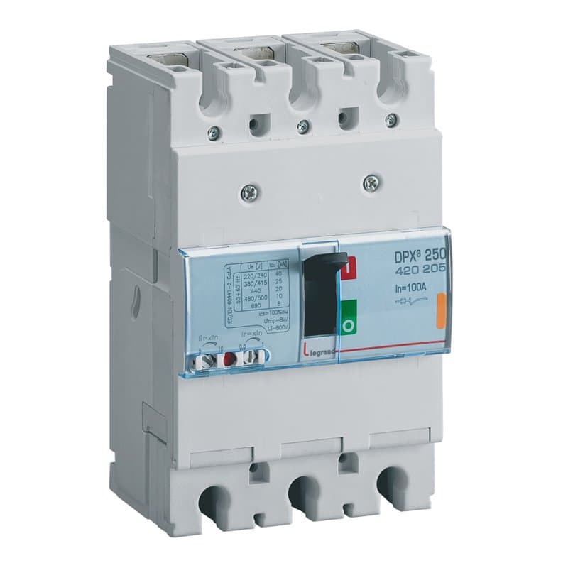 Legrand DPX3 250 Автоматический выключатель 3P 100А 25kA 420205 — миниатюра 1