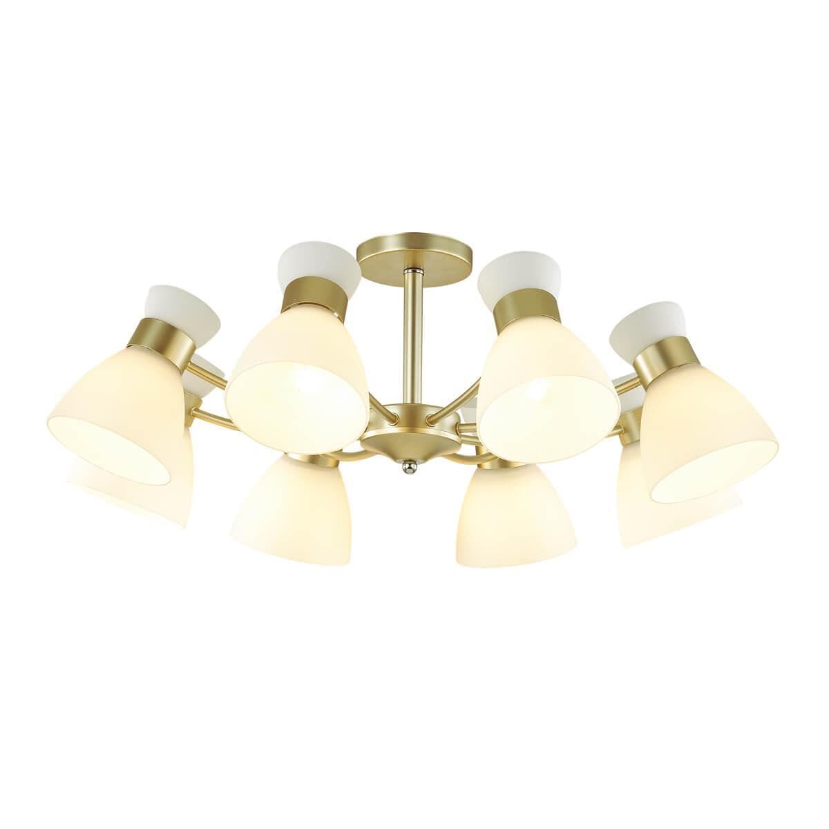 Lumion 4535/8C COMFI LN21 057 матовое золото Люстра потолочная E27 8*60W 220V WILMA — миниатюра 1