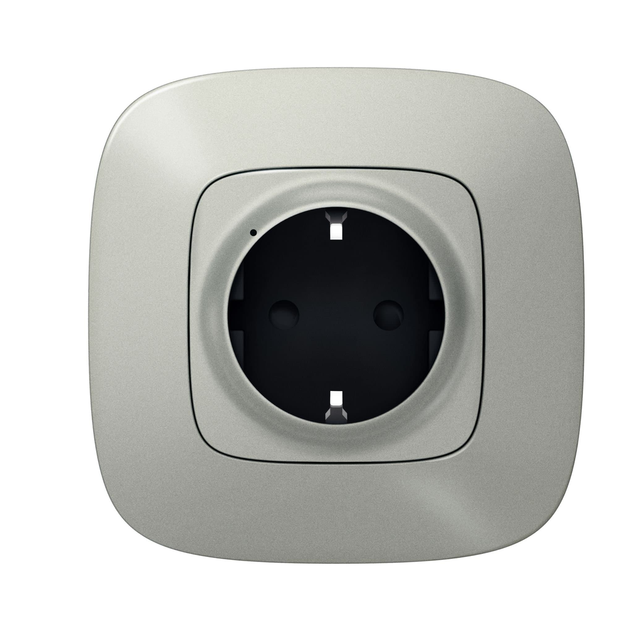 Legrand NETATMO Valena ALLURE Алюминий розетка2К+З 16А умная 752794 — миниатюра 5