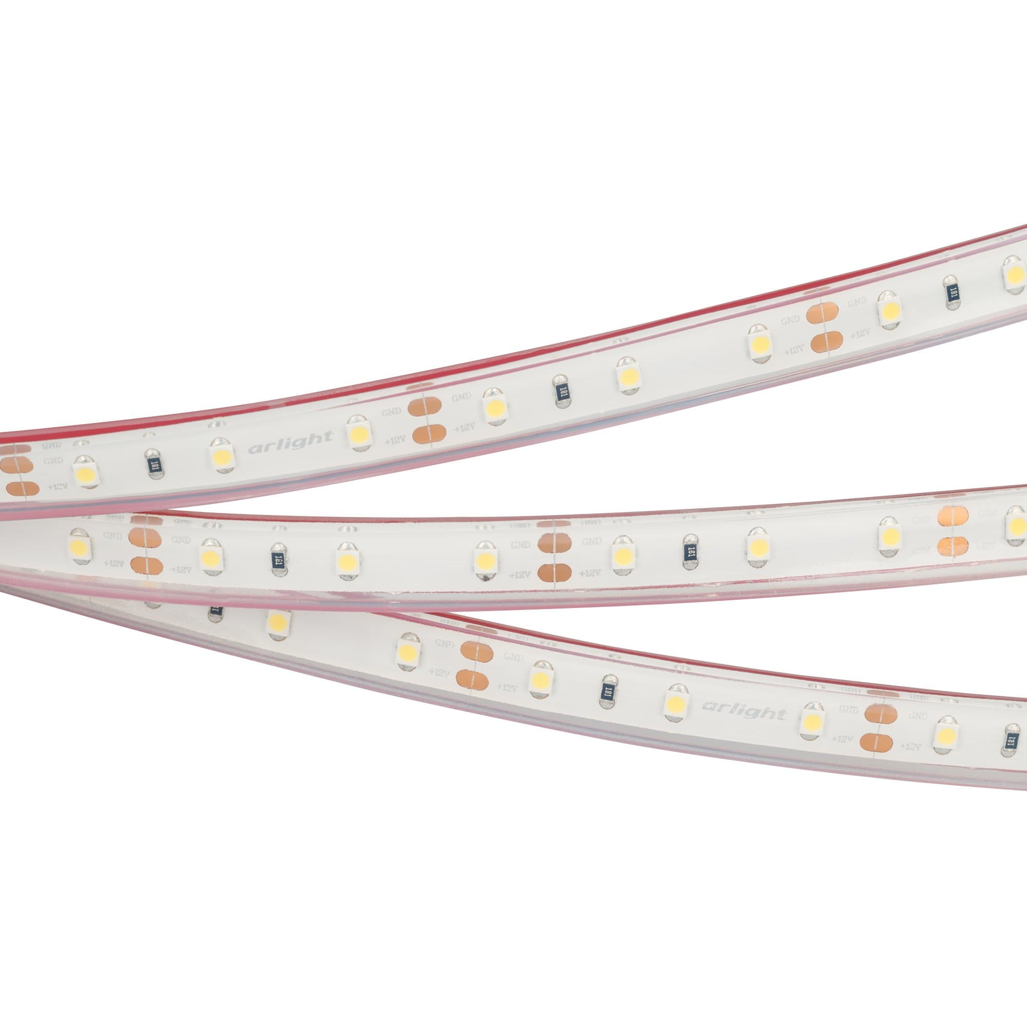 Arlight Лента герметичная RTW-PFS-A60-11mm 12V White6000 (4.8 W/m, IP68, 2835, 5m)  -) 034006