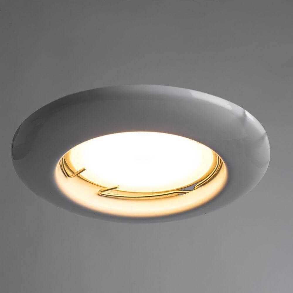 Arte Lamp Praktisch Белый Светильник точечный встаиваемый 1x50W 1xGU10 A1203PL-1WH — миниатюра 2