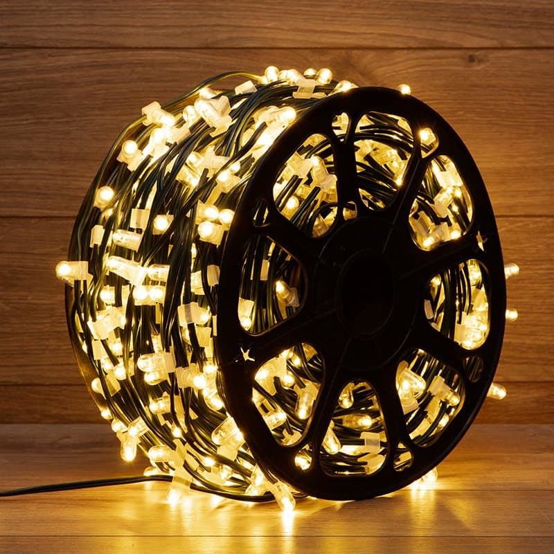 NEON-NIGHT Гирлянда "LED ClipLight" 12V 150 мм, цвет диодов ТЕПЛЫЙ БЕЛЫЙ 325-126