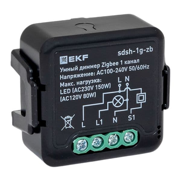 EKF Умный диммер в подрозетник 1-канальный Zigbee Connect Select