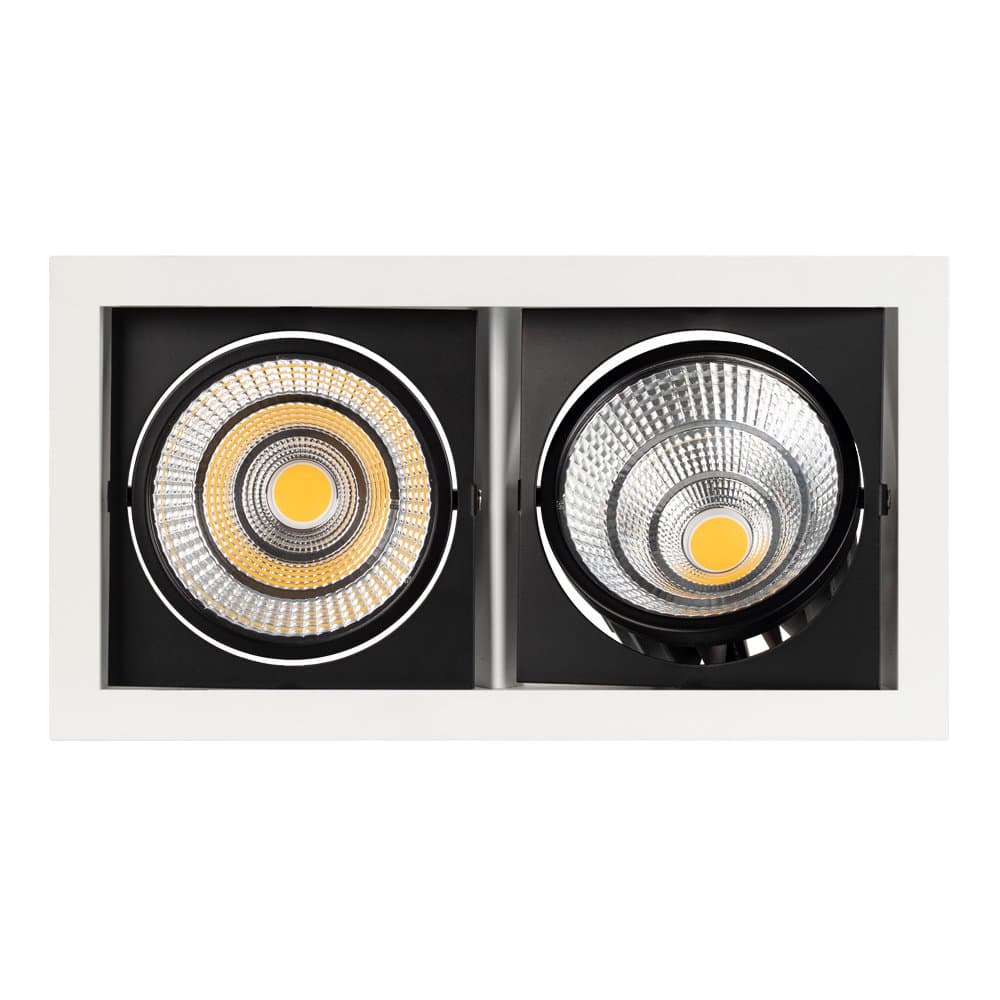 Arlight Светильник CL-KARDAN-S283x152-2x25W Warm3000 (WH-BK, 30 deg) (IP20 Металл, 3 года) 028861 — миниатюра 8