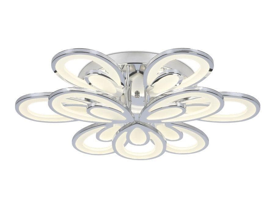 Ambrella Потолочный светодиодный светильник с пультом FA471/6+3 CH хром 198W 750*670*120 (ПДУ РАДИО 2.4) — миниатюра 1