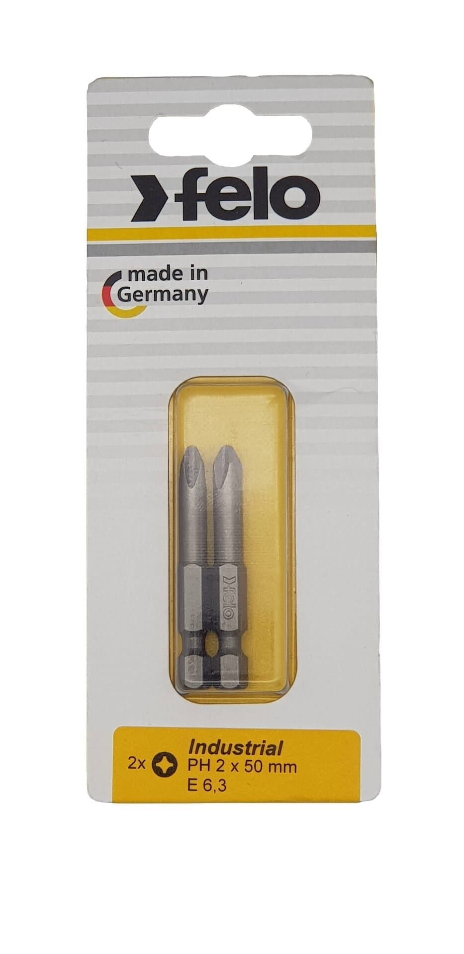 Felo Бита крестовая PH 2X50, серия Industrial, 2 шт в блистере 03202536 — миниатюра 3