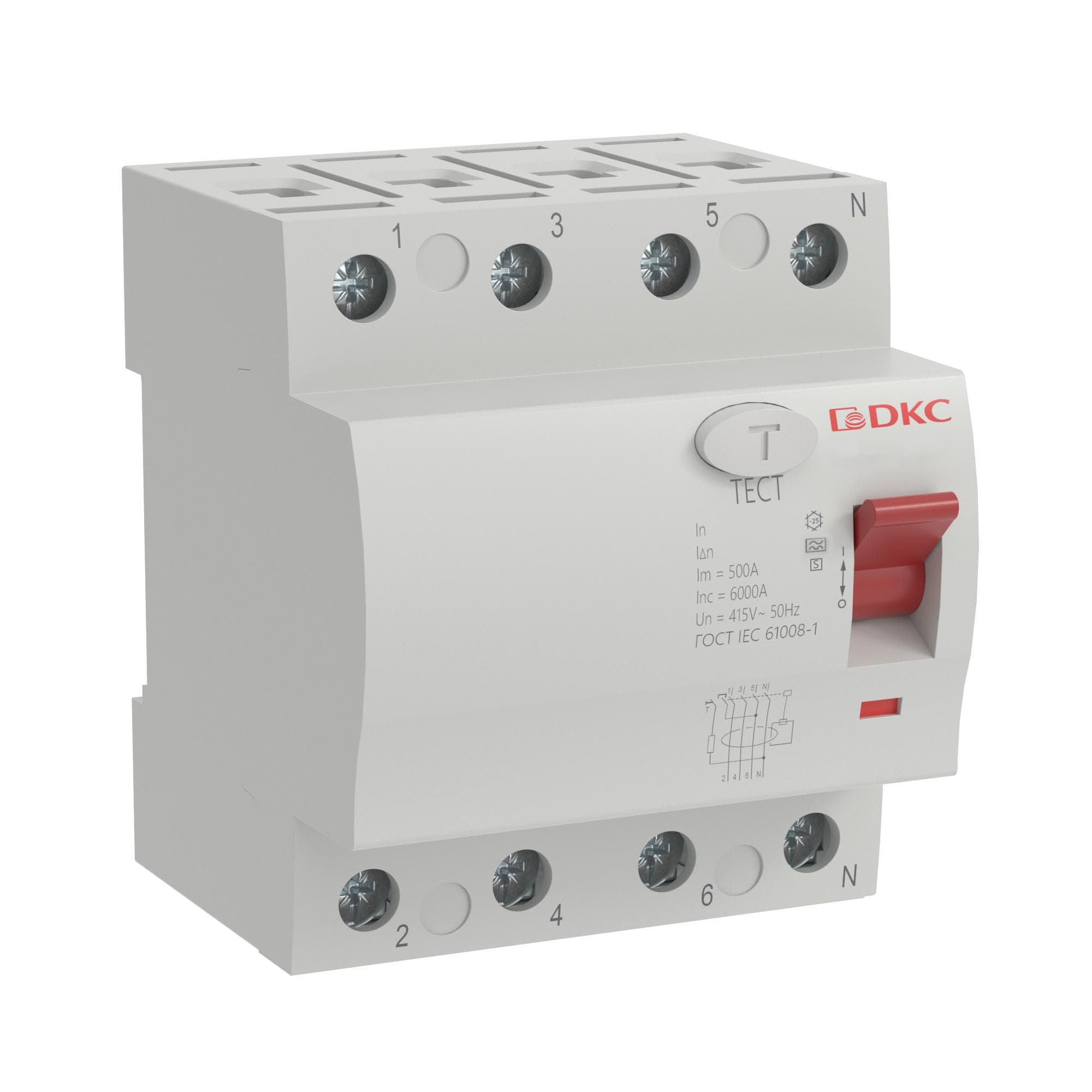 Селективное устройство защитного отключения УЗО ВДТ YON MAX MDL100, 4P, 300mA, 40A, type A-S