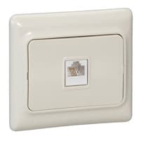 Legrand Kaptika Бежевый Розетка ТЛФ 1-я 782144 — миниатюра 3