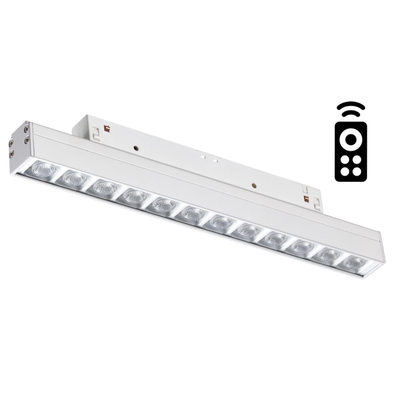 Novotech 358621 SHINO NT21 000 белый Трековый низковольтный св-к диммируемый с ДУ, со сменой цв.температуры IP20 LED 3000~6500К 12W 48V FLUM