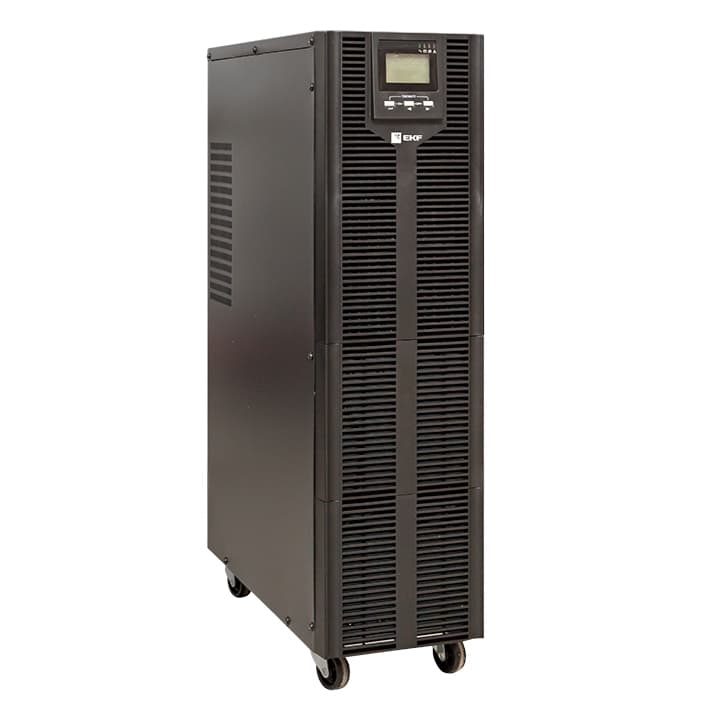 EKF PROxima Источник Бесперебойного Питания двойного преобразования E-Power SW900G4 10 кВА/10 кВт напольный,1фазный ,230В, c АКБ 16 х 12В_9Ач
