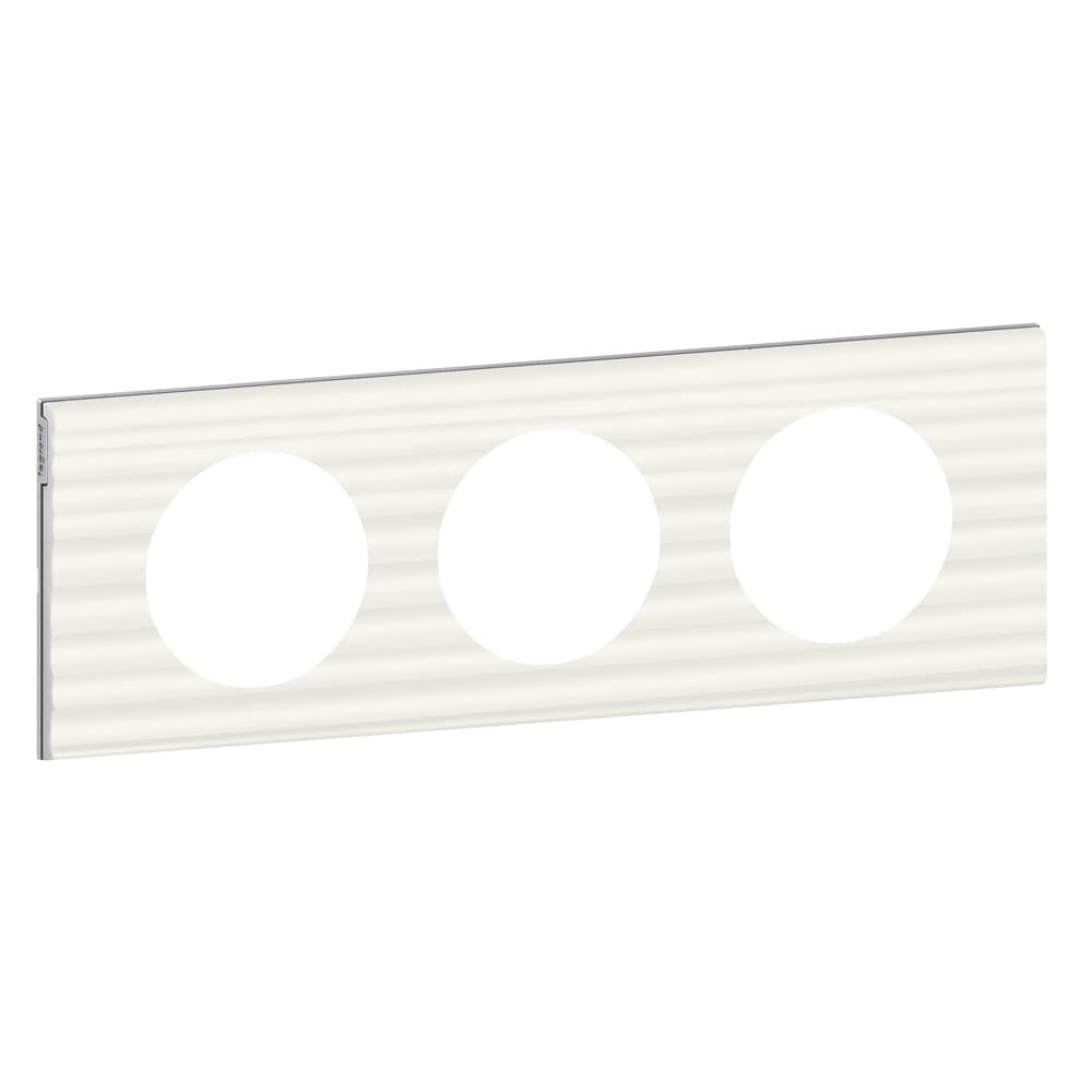 Legrand Celiane2 Corian Белый Рельеф Рамка 3-ая (2+2+2 мод) 069013 — миниатюра 2