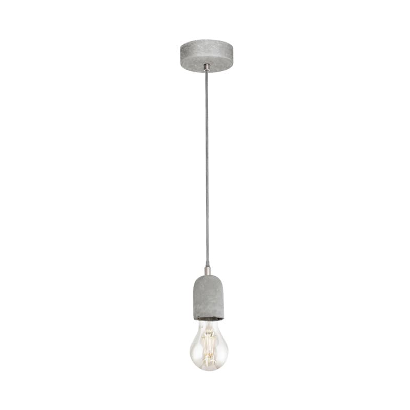 Eglo Подвес SILVARES, 1х60W(E27), Ø110, сталь, cерый/бетон, серый 95522