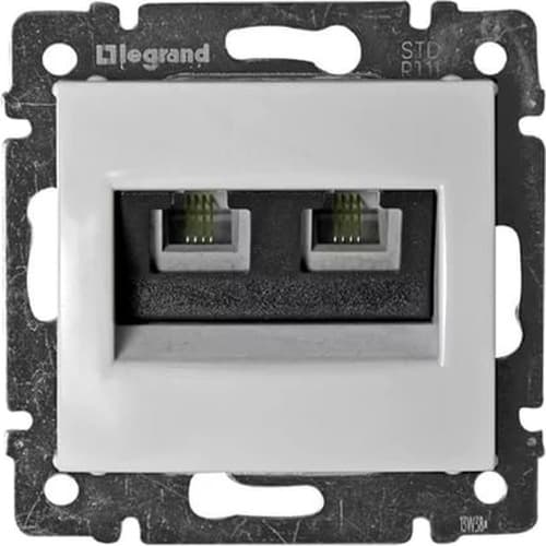 Legrand DIY Valena Бел Розетка ТЛФ 2-ая 694275 — миниатюра 2