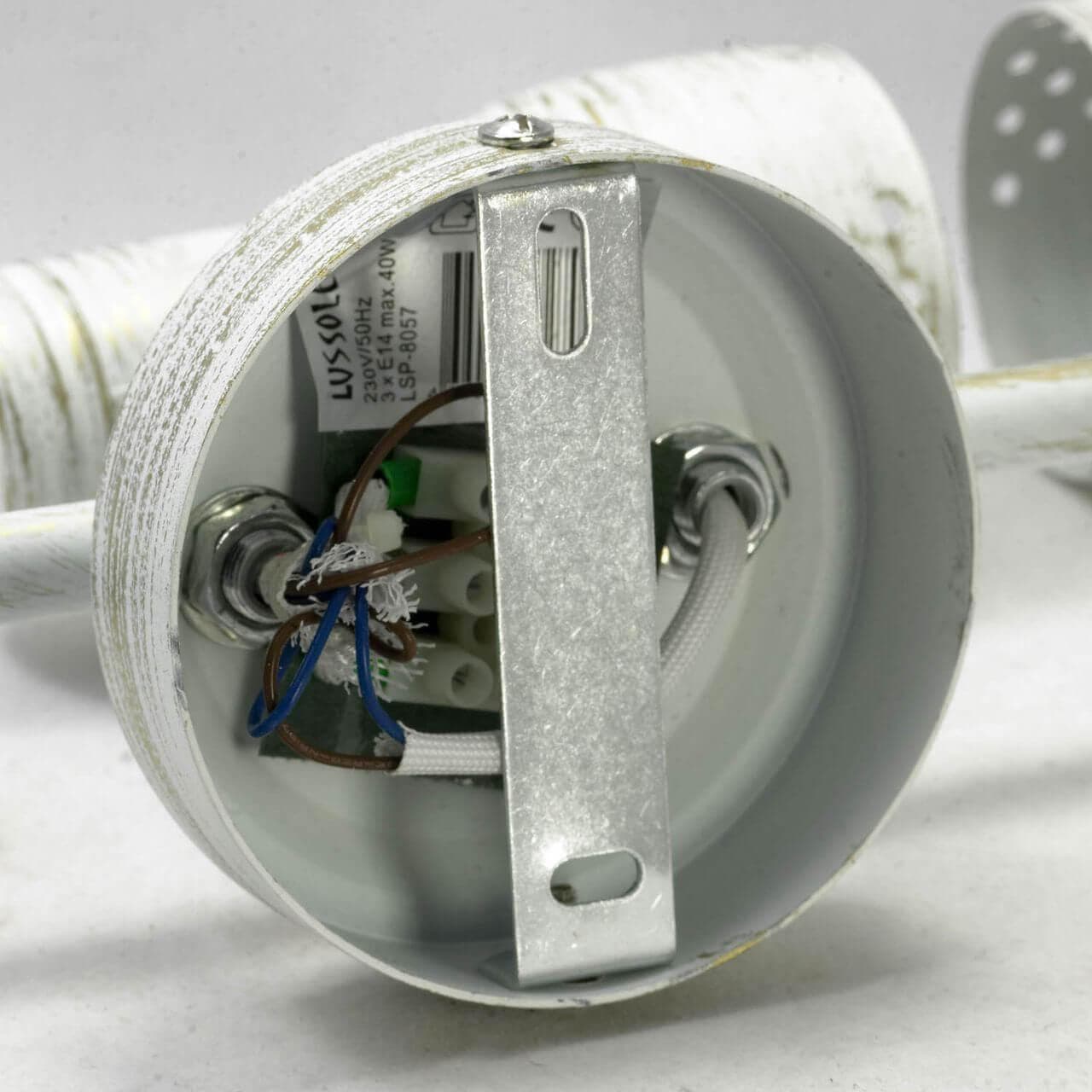 Lussole LGO Металл Белый /  Металл Светильник настенный E14 40W LSP-8057 — миниатюра 3