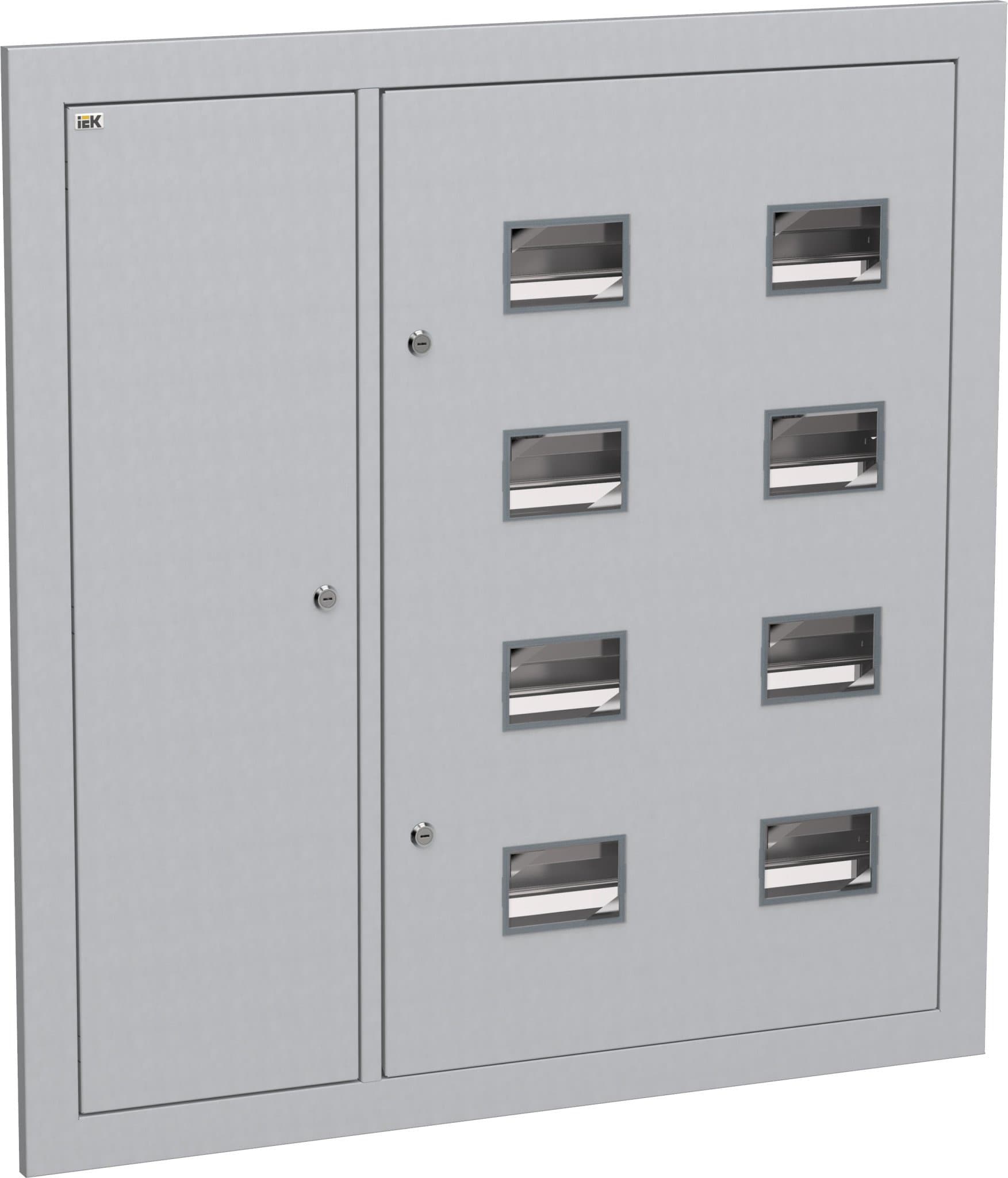 IEK LIGHT Корпус металлический ЩЭ-8-Э 36 IP31 (слаботочный отсек слева) LIGHT