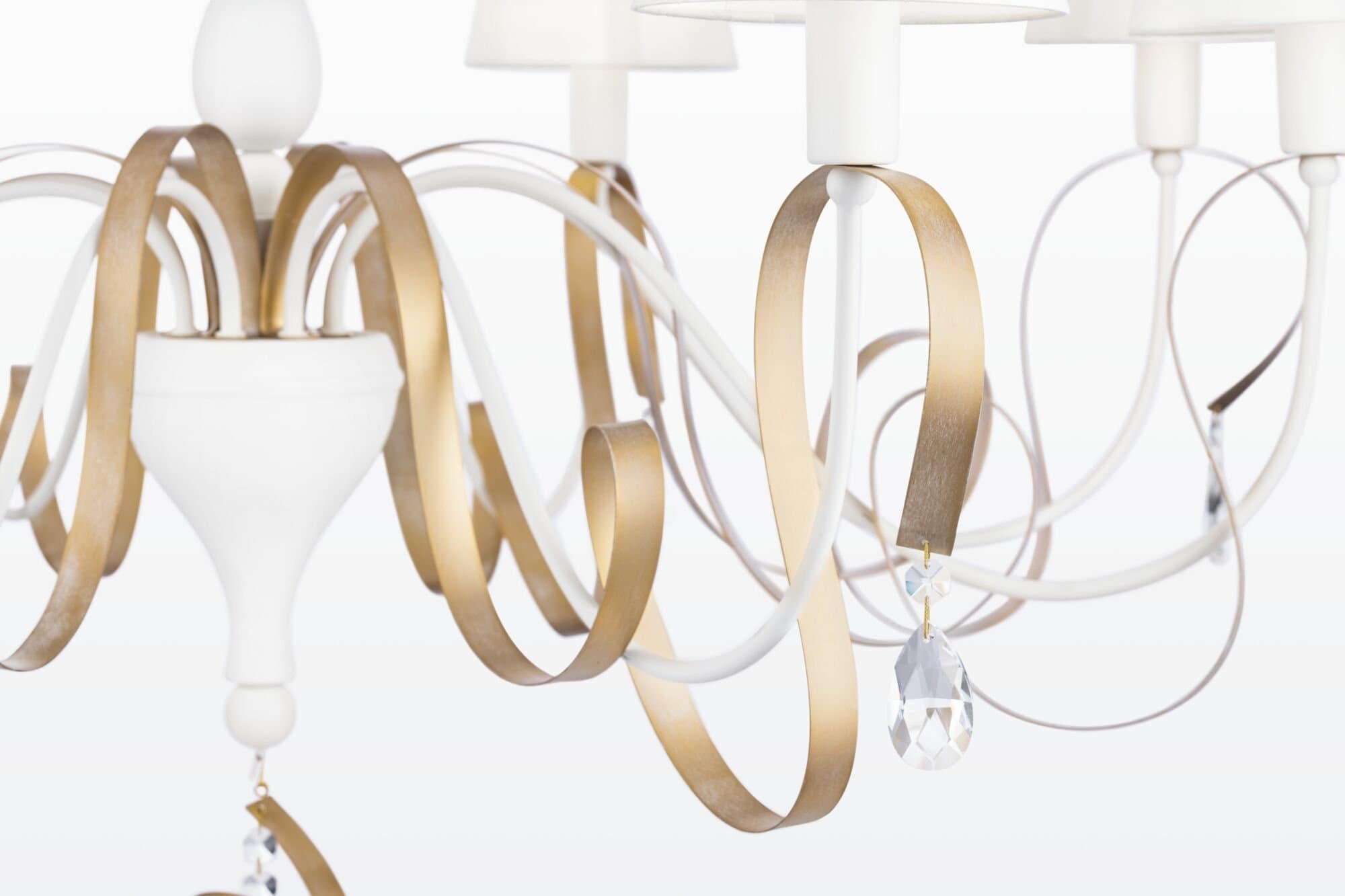 Maytoni Elegant Intreccio Белый с Золотом Люстра 8xE14 40W ARM010-08-W — миниатюра 4