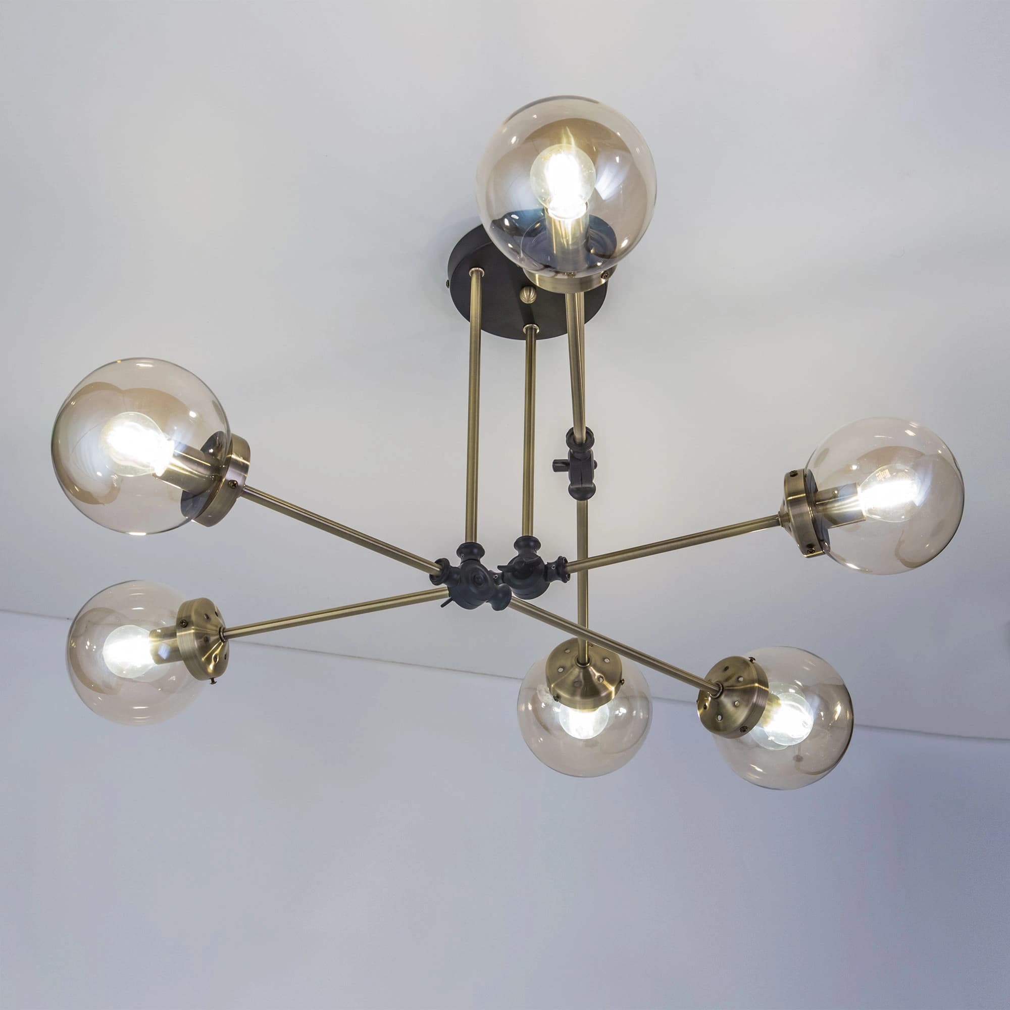 Citilux CL105165 Планета Черн+Дымч. Люстра — миниатюра 2