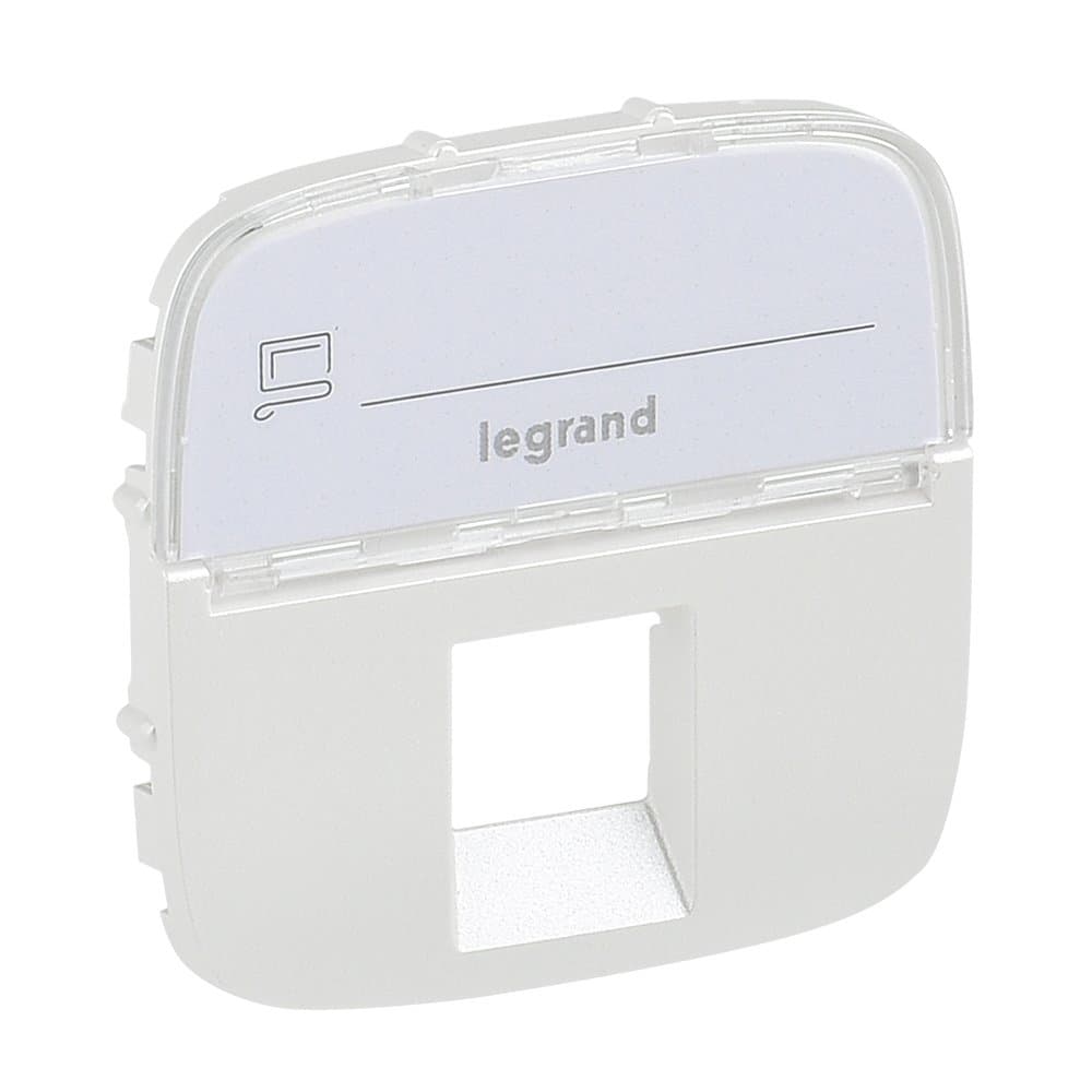 Legrand Valena ALLURE Жемчуг Накладка розетки ТЛФ/комп 1-ой с полем для надписи 755479
