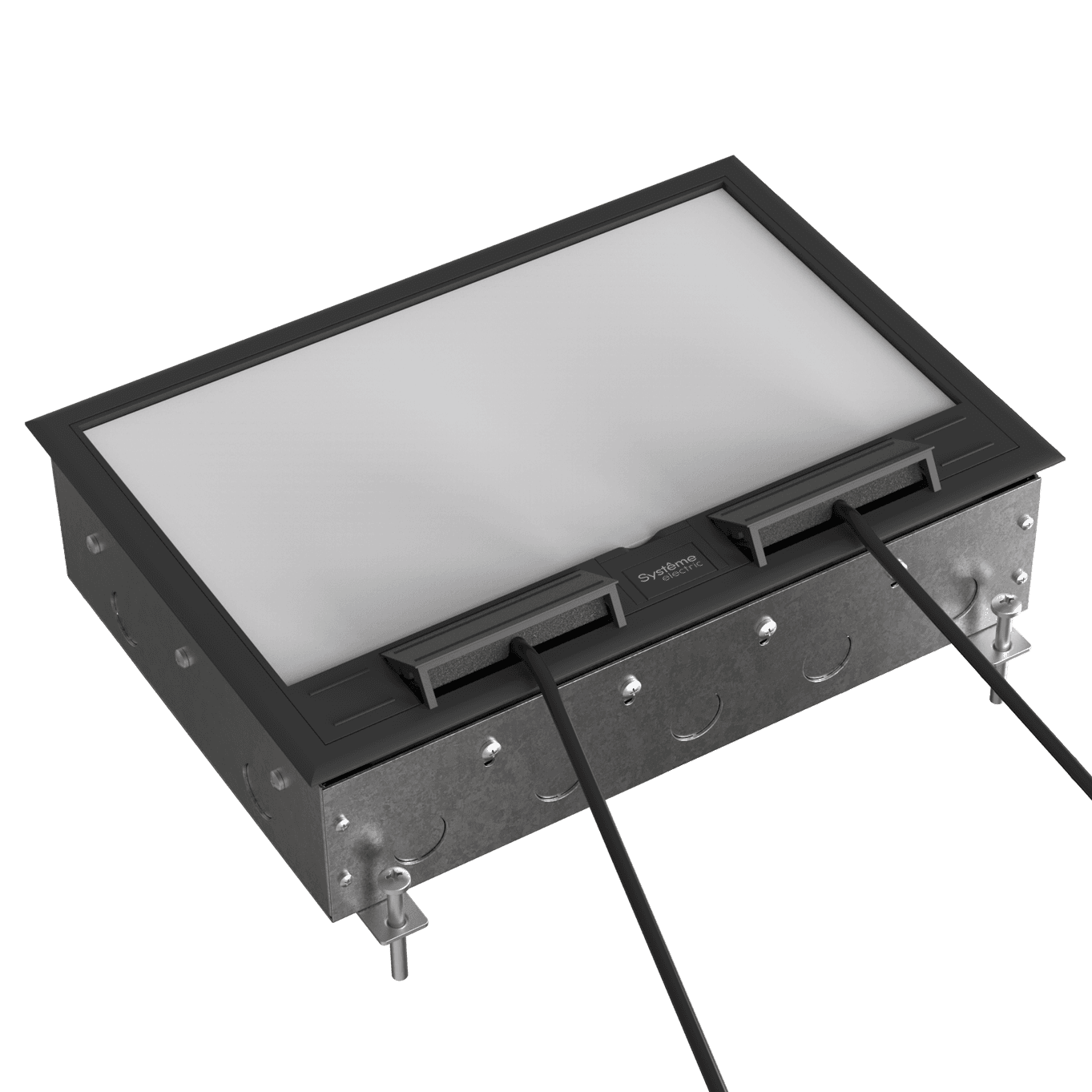 Systeme Elecrtic MultiDesk Люк на 16 модулей IP40 для бетонных полов с монтажной коробкой, тип MDK10 — миниатюра 5