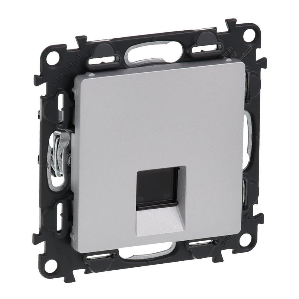 Legrand Valena LIFE DIY Алюм Розетка комп(RJ45) 1-ая 5 кат UTP 753640