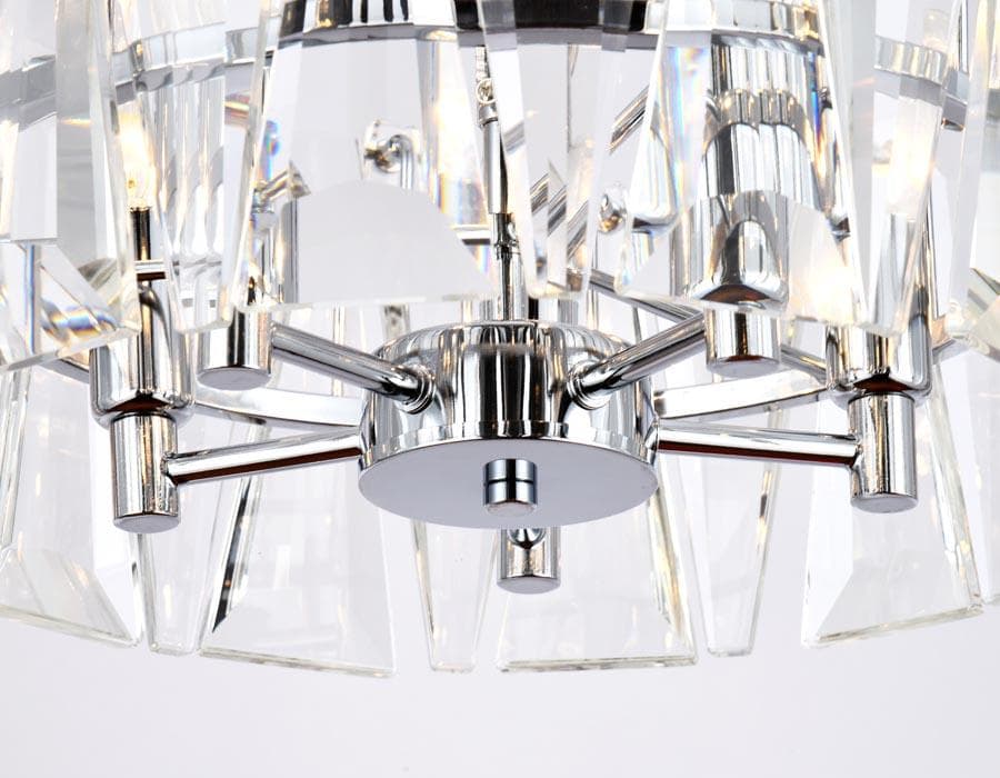 Ambrella Подвесная люстра с хрусталем TR5166 CH/CL хром/прозрачный E14/5 max 40W D380*515 — миниатюра 2