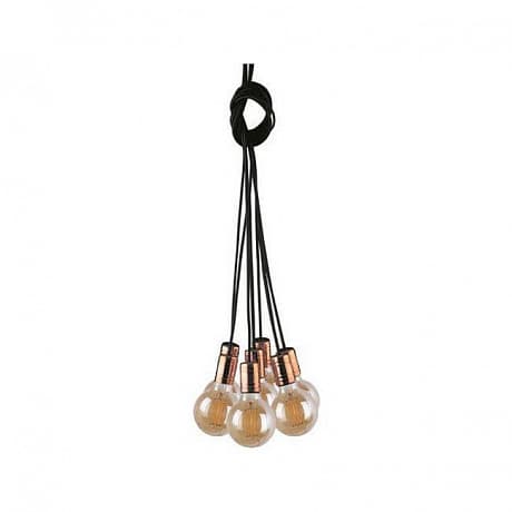 Nowodvorski Черная Подвесная люстра Cable Black/Copper 9746 E27 60W 220V