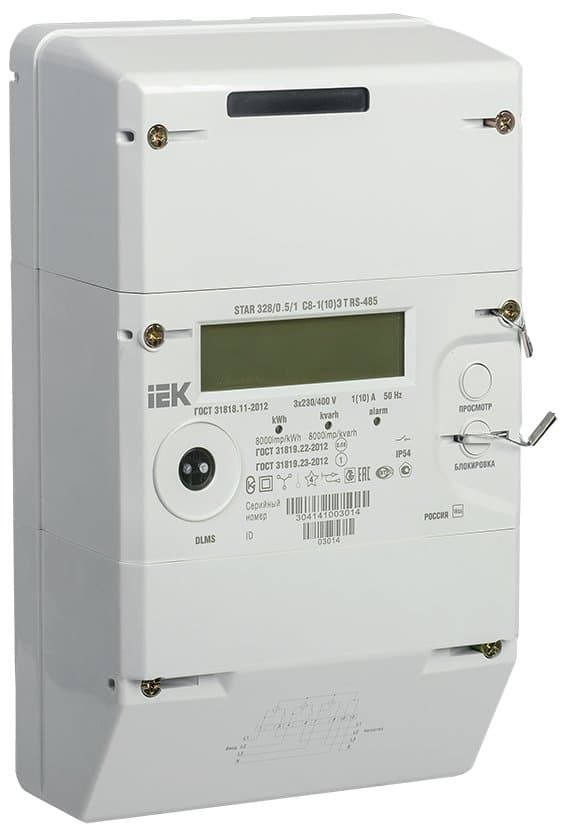 IEK Счетчик эл. эн. STAR 328/1/2 С8-5(100)Э RS-485 UZ IME11-32-C6-100-10-S