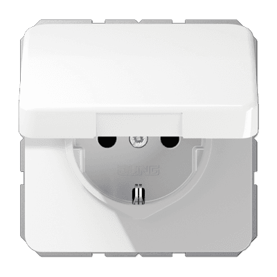JUNG CD500 Розетка штепсельная Schuko 16A 250V~ CD1521BFKLWW