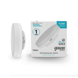 Gauss Лампа Basic GX53 11,5W 1095lm 4100K LED 20849212