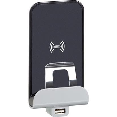 BT Axolute Беспроводное зарядное устройство Qi 1А с дополнительным разьемом USB A 5В 2,4А. H4285CW2
