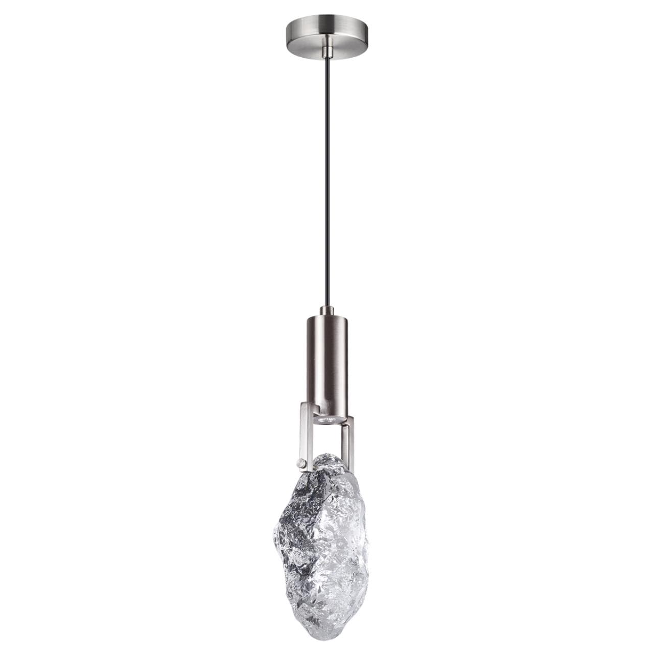 Odeon Light 6696/5L MIDCENT ODL24 Подвесной светильник матовый никель/металл/стекло IP20 LED 5W 200Лм 3000K LIA
