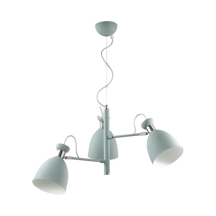 Lumion 3735/3 LN19 089 матовый серый, хром Люстра E27 3*60W 220V KIZZY