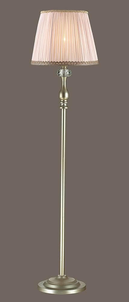 Odeon Light 3390/1F ODL17 538 мат. зол/абажур ткань/хрусталь Торшер E14 40W 220V AURELIA (в 2 коробках) — миниатюра 2