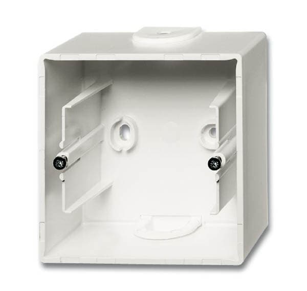 ABB Solo/future Коробка откр.монтаж, 1 пост, белый бархат 2CKA001799A0921