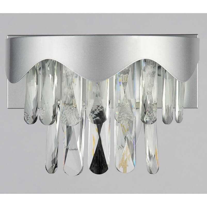 Ambrella Настенный светильник с хрусталем TR5090 SL/CL серебро/прозрачный E14/2 max 40W 260*180*150 — миниатюра 2